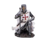Nemesis Now Figurine de chevalier templier médiéval en résine peinte à la main - Prenez le genou