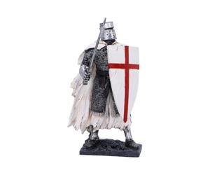 Nemesis Now Figurine de chevalier templier médiéval en résine peinte à la main - Sculpture Renaissance - Prenez les armes