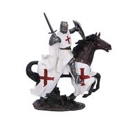 Nemesis Now Figurine de chevalier templier médiéval en résine peinte à la main - Prenez votre coursier