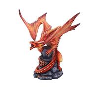 Nemesis Now Figurine de Dragon de feu Adulte Anne Stokes 24,5 cm, résine, Rouge, Taille Unique