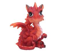 Nemesis Now Figurine de Dragon de feu de 12 cm, en résine, Rouge, Figurine de dragonling Rouge, Figurine de Dragon Rouge, Article Cadeau de Dragon à Collectionner, moulé dans la Meilleure résine,
