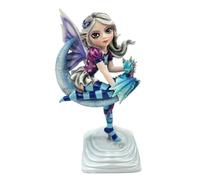 Nemesis Now Figurine de fée peinte à la main - Décoration pour étagère de jardin et maison - Lunar FAE