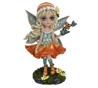 Nemesis Now Figurine de fée peinte à la main - Décoration pour étagère de jardin et maison - Summer FAE