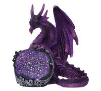 Nemesis Now Figurine Gardien de la géode en résine, Violet, 11,5 cm