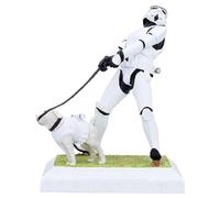 Nemesis Now Figurine originale Stormtrooper Man Best Friend 15,5 cm | Statuette de science-fiction Star Wars de collection, chien, figurine peinte à la main