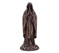 Nemesis Now Figurine Santisima Muerte 19 cm en résine, Rouge/Bronze, Rouge priant « Saint de la Mort », Figurine d'icône culturelle Mexicaine, coulée dans la Meilleure résine, Peinte à la Main