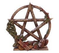 Nemesis Now Figurine Season of The Pentagram en résine, doré/Rouge (Hiver), 16,5 cm
