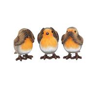 Nemesis Now Figurine Three Wise Robins 8 cm, Marron