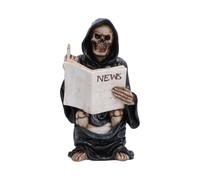 Nemesis Now Figurines Rebel Reapers Grim Reaper (Final Flush 16 cm) | Figurines de faucheuse peintes à la main avec poses rebelles et humour sombre