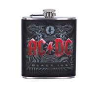 Nemesis Now Flasque sous Licence Officielle AC/DC Black Ice Album en Relief, en Acier Inoxydable, 200 ML