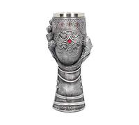 Nemesis Now Gauntlet B1179D5 Gobelet en résine avec insert en acier inoxydable Gris 23 cm