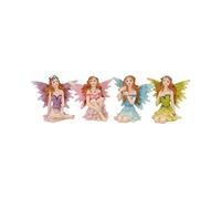 Nemesis Now Décorations en résine Glen Whispers Multicolore 6,5 cm Lot de 4