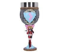 Nemesis Now Gobelet Harley Quinn en résine, produit sous licence officielle, gobelet DC Batman, Harley Quinn, décoration d'intérieur DC, insert en acier inoxydable, moulé dans la meilleure résine,
