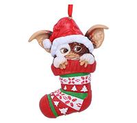 Nemesis Now Gremlins Gizmo Décoration Festive à Suspendre en Bas Rouge 12 cm pour Noël