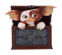 Nemesis Now Gremlins Gizmo You are Ready Figurine Gremlims Gizmo dans Une boîte en résine Marron 12,5 cm Produit sous Licence Officielle Gremlims Gizmo dans Une boîte moulée dans la résine la Plus