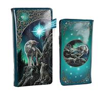 Nemesis Now Guidance Lisa Parker B3937K8 Portefeuille en Cuir PU avec Relief Bleu 18,5 cm