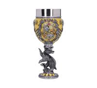Nemesis Now Harry Potter - Coupe de collection - Motif : Poufsouffle - Cadeau pour Fan et Passionné - Qualité Supérieure - Jaune et Argenté - 19,5 cm, 1 Unité (Lot de 1)