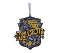 Nemesis Now Harry Potter Hufflepuff Crest Hanging Ornament, Yellow, 8cm