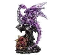 Nemesis Now Figurine Hatchling – parentale Dragon et Dragonling – Violet – 15,2 cm