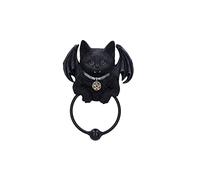 Nemesis Now Heurtoir de Porte Vampuss Cat 20 cm, en résine, Noir, Chauve-Souris, Chat, vampuss, Cadeau de sorcière, décoration d'halloween, moulé dans la Meilleure résine, habilement Peint à la Main