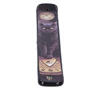 Nemesis Now His Master's Voice Brûleur d'encens 24,5 cm en résine, Lisa Parker His Master's Voice encens, Motif Exclusif Chat Noir et Lune, moulé dans la résine la Plus Fine, Peint à la Main, Peut