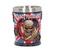 Nemesis Now Iron Maiden B4126M8 Verre à shot en résine avec insert en acier inoxydable Bleu 7 cm