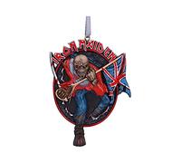Nemesis Now Iron Maiden Trooper Décoration à Suspendre 8,5 cm, résine, Rouge, Produit sous Licence Officielle Iron Maiden, Cadeau Eddie Iron Maiden, coulé dans la Meilleure résine, habilement Peint à