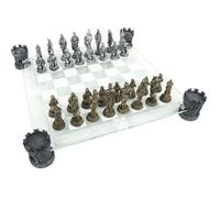 NEMESIS NOW Jeu d'échecs médiéval en verre - 2 joueurs+ - Intérieur
