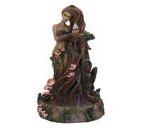 Nemesis Now – Brûleur d'encens à refoulement – Lady Earth – Motif arbre féminin – Marron 23,5 cm
