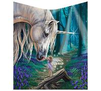 Nemesis Now Lisa Parker Couvre-lit Licorne en Polyester Bleu Taille Unique