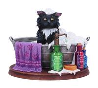 Nemesis Now Figurine de bain Lisa Parker – Chat dans la baignoire, résine peinte à la main