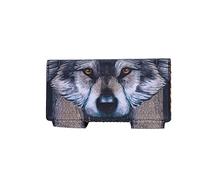 Nemesis Now Lisa Parker Portefeuille en Cuir synthétique avec Motif Loup Gardien en Relief 18,5 cm, Fermoir à Effet 3D, Plusieurs emplacements pour Cartes et pièces de Monnaie, spacieux et élégant
