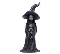 Nemesis Now Little Souls - Figurine Glimmer 12 cm en résine, fantôme sorcière avec Chat, moulée dans la Meilleure résine, habilement Peinte à la Main