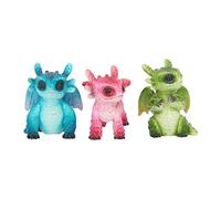 Nemesis Now Lot de 3 Figurines Motif Petits Dragons Multicolore 8 cm