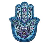 Nemesis Now Lot de 4 brûleurs d'encens Hamsa's Serenity Hand Bleu 12,5 cm