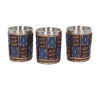 Nemesis Now Lot de 4 verres à shot médiéval Bleu 12 cm