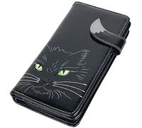 Nemesis Now Lucky Cat Porte-Monnaie en PU Noir 19 cm 18,5 cm