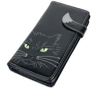 Nemesis Now Porte-monnaie Lucky Cat en PU Noir 19 x 18,5 cm Femme