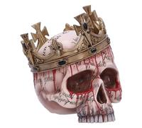 Nemesis Now Macbeth Crâne Figurine en résine Naturelle 15 cm Décoration Gothique moulée dans la Plus Fine résine Peinte à la Main