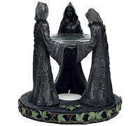 Nemesis Now Magik Brûleur à Huile Circulaire en résine Gris 16 cm