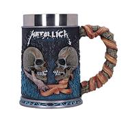 Nemesis Now Metallica Chope Sad But True 15,5 cm, en résine, Bleue, Produit sous Licence Officielle Metallica, inspirée de l'œuvre d'art Pushead, coulée dans la Meilleure résine, habilement Peinte à