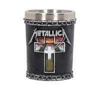 Nemesis Now Metallica-Master of Puppets Verre à Liqueur en résine avec Insert en Acier Inoxydable Noir Taille Unique B4683N9