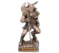Nemesis Now Minotaure (Mini) 9,4 cm - Figurine de mythologie Grecque en résine Robuste avec Hache de Bataille, Statue Fantaisie en Bronze, décoration de Collection de la Grèce Antique