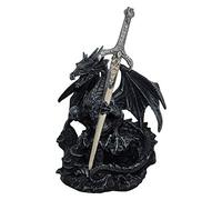 Nemesis Now Serment du Dragone, 23 cm, Resina, Nero