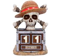 Calendrier Perpétuel One Piece Luffy Jolly Roger 16 Cm Nemesis Now
