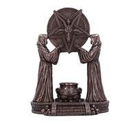 Nemesis Now Figurine d'autel de Baphomet 18,5 cm, résine, Bronze, Ornement Baphomet, Figurine d'autel de Baphomet, Peinte à la Main, moulée dans la résine la Plus Fine