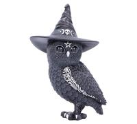 Nemesis Now - Owlocen Figurine de Chouette Occulte- Cadeau pour Fan et Passionné - Qualité Supérieure - Noir - 13,5 CM - Fabriqué en Résine - sous Licence Officiel