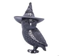 Nemesis Now - Owlocen Figurine de Chouette Occulte- Cadeau pour Fan et Passionné - Qualité Supérieure - Noir - 13,5 CM - Fabriqué en Résine - sous Licence Officiel