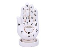 Nemesis Now Palmistry Brûleur d'encens à refoulement Blanc 12 cm
