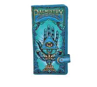 Nemesis Now Palmistry Porte-Monnaie en polyuréthane gaufré Bleu 18,5 cm